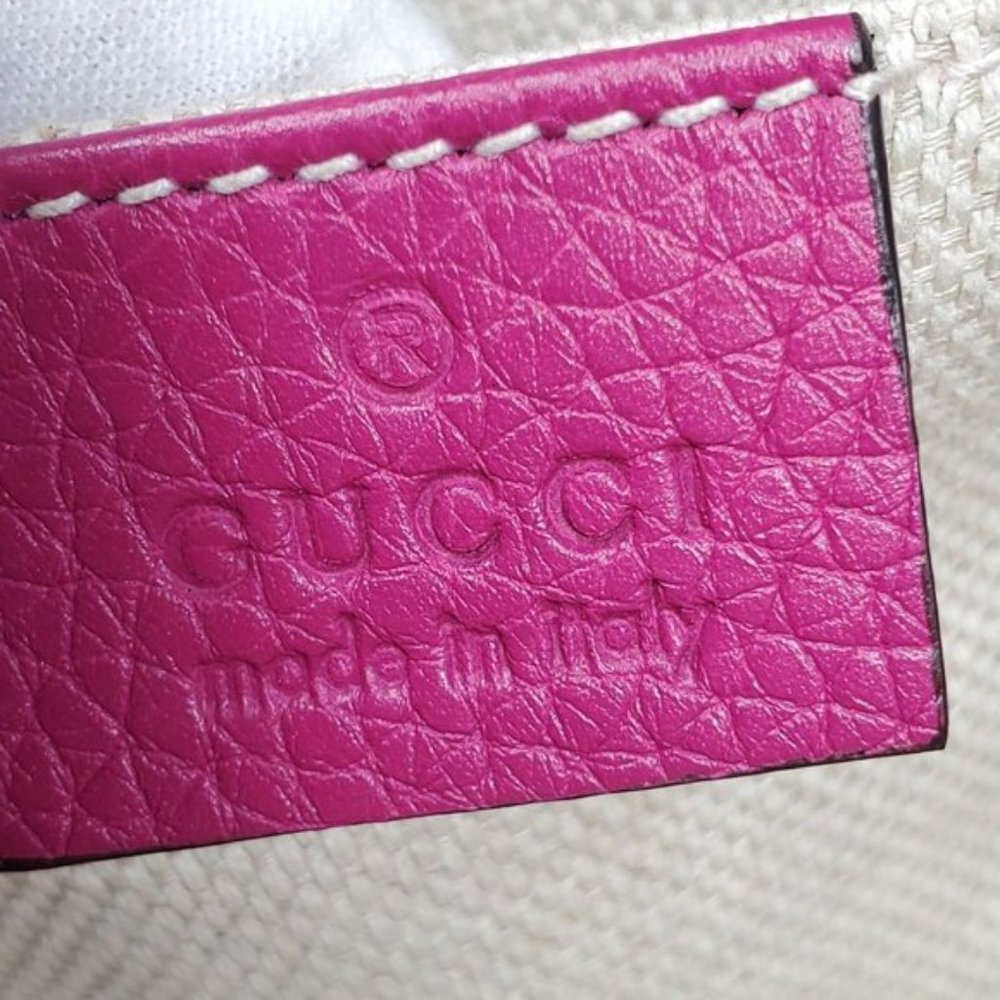 Auth Gucci Disco Camera Fuchsia Crossbody Bag - Picture 12 of 16